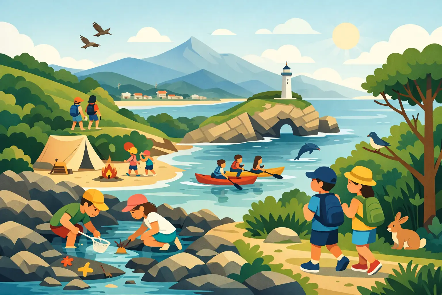 10 idées de vacances enfants nature à la Côte basque