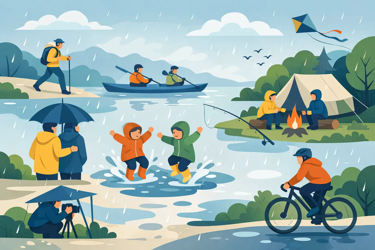 12 activités d’extérieur sous la pluie à tester