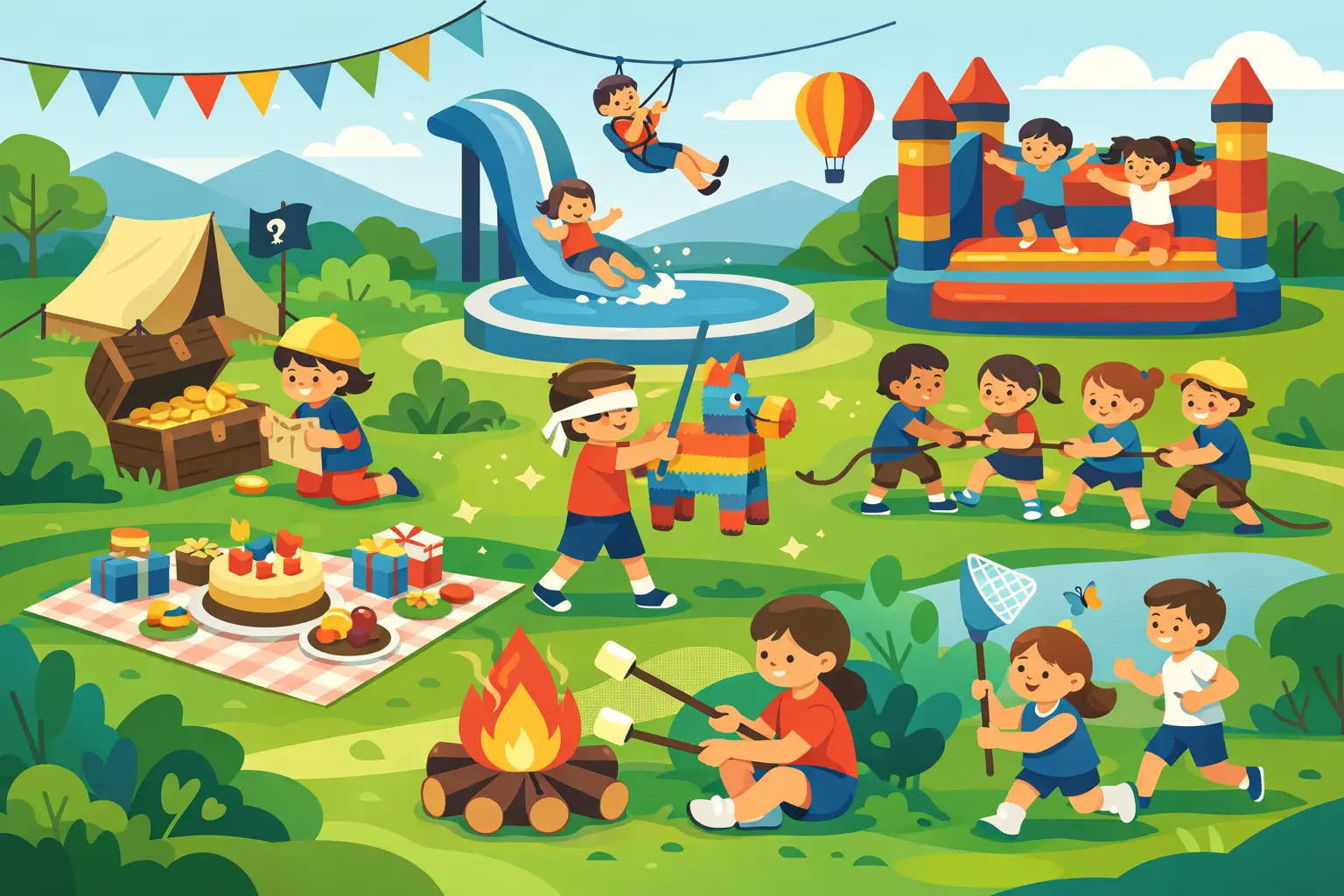 8 idées d’anniversaire enfant en plein air