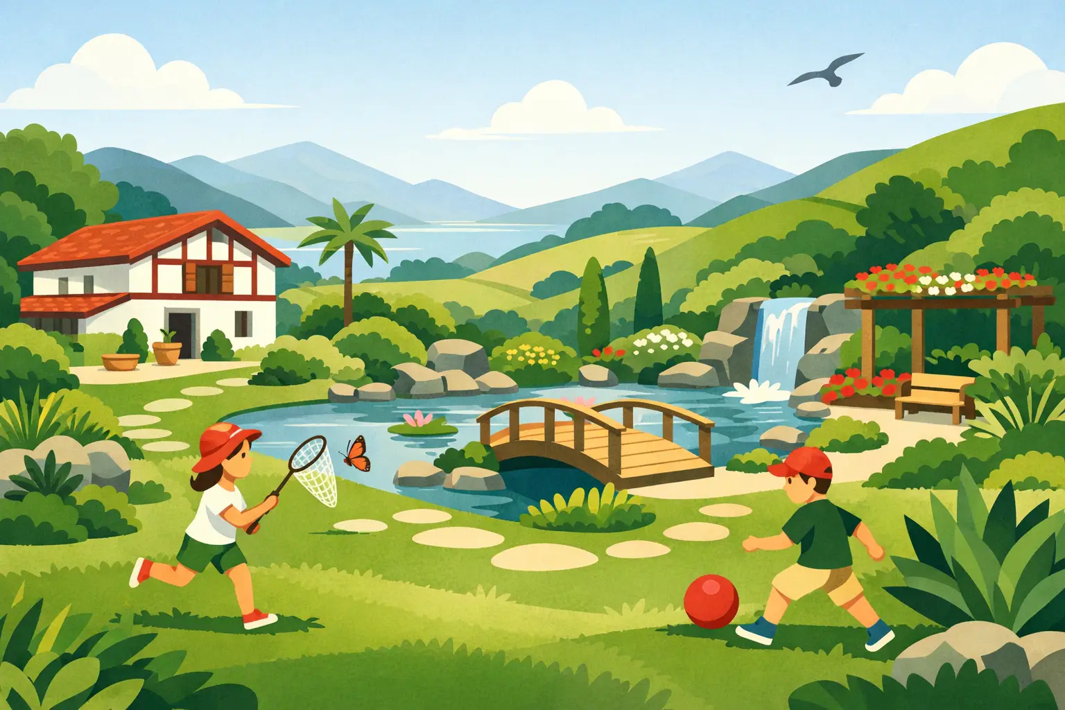 Jardin botanique Pays Basque pour jouer dehors