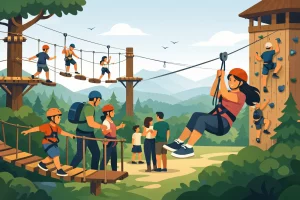 Parc aventure : une journée qui rassemble tous