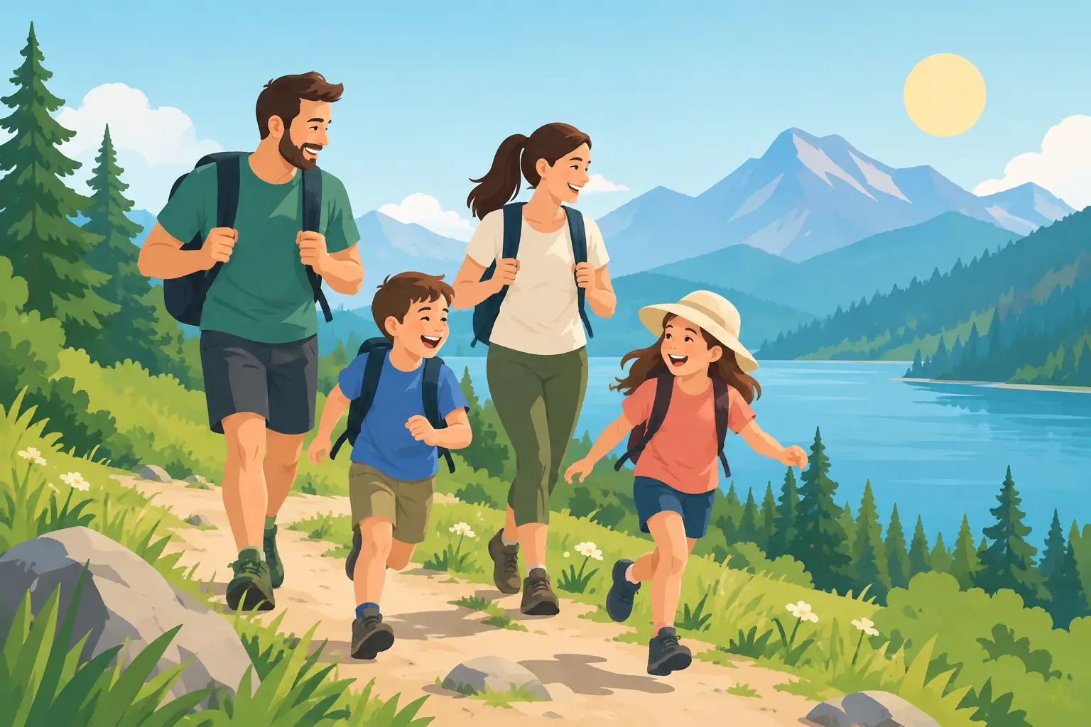7 loisirs nature pour bouger et rire en famille
