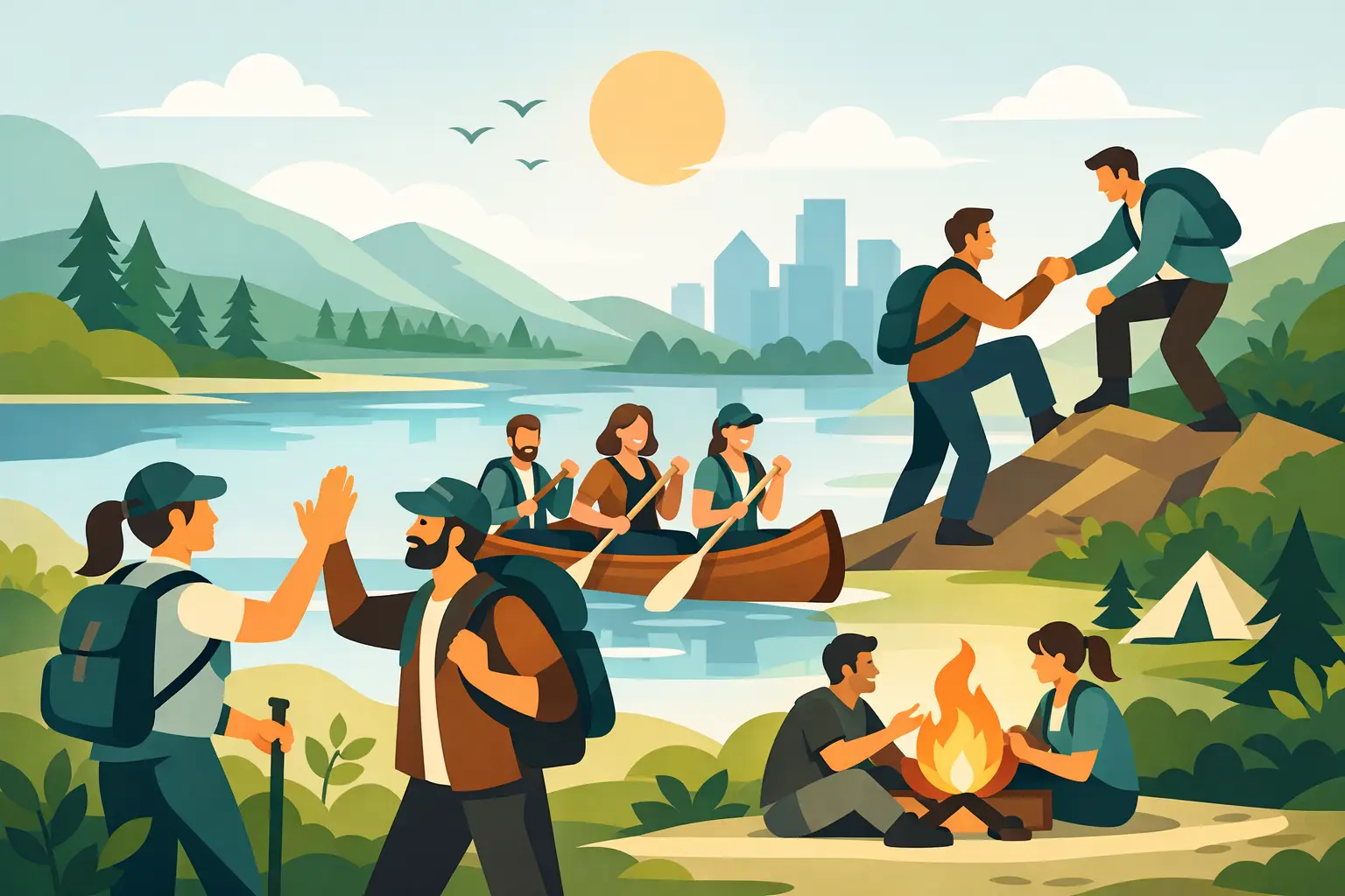 Team building nature en entreprise, mode d’emploi