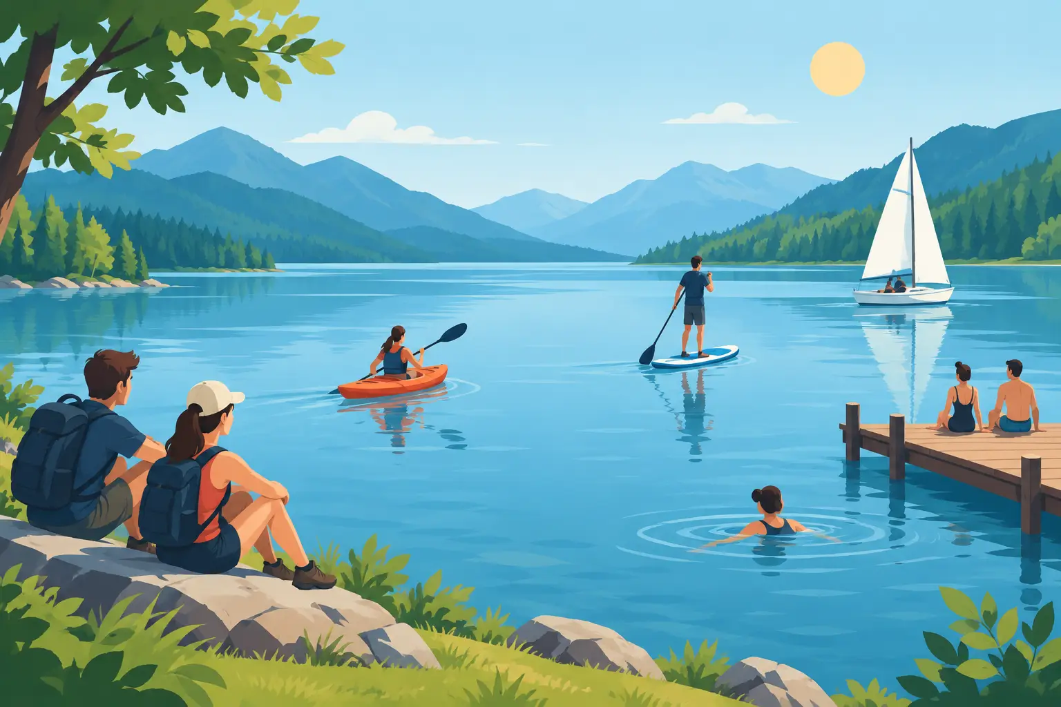 Activités autour des lacs : 8 idées à partager