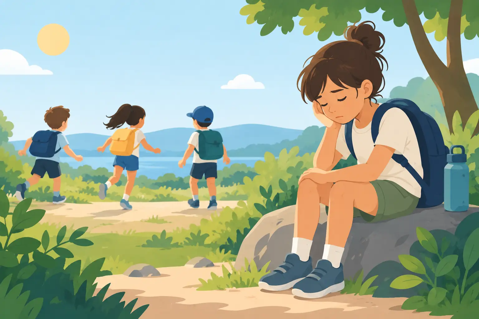 Comment anticiper la fatigue des enfants dehors