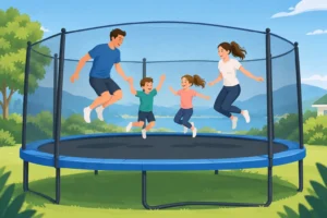 Guide des filets rebondissants géants en famille