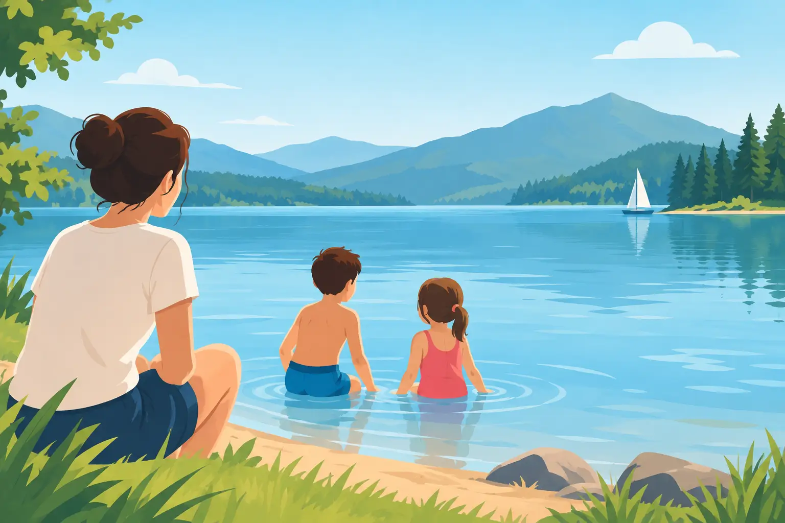 Les lacs sont-ils sécurisés pour les enfants ?