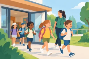 Programme de sortie de centre de loisirs qui marche