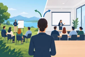 Séminaire dehors ou salle : que choisir ?